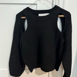 ASTR Women's Cutout Black Sweater